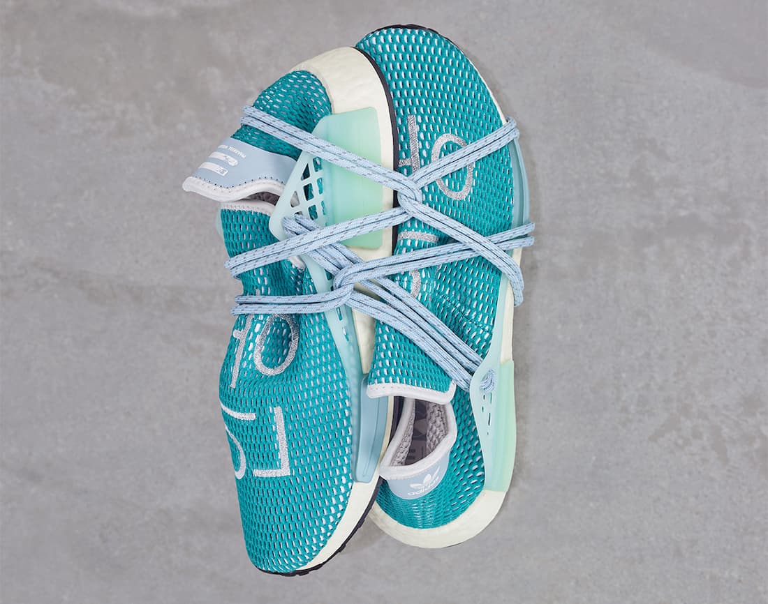 Pharrell x adidas NMD Hu “Dash Green” release photo 2