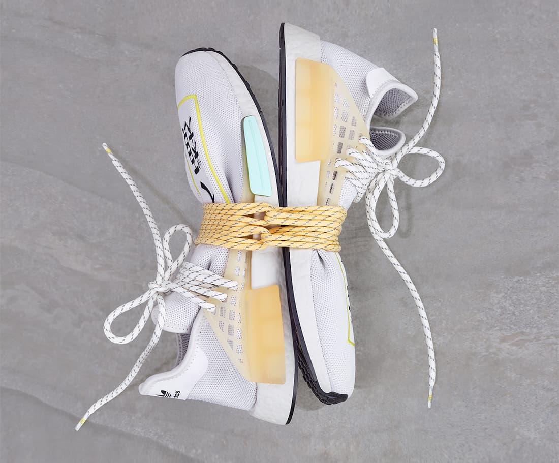 Pharrell x adidas NMD Hu “Dash Green” release photo 4