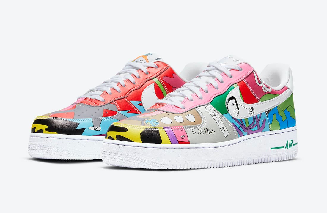 Ruohan Wang x Nike Air Force 1 Flyleather release photo 1