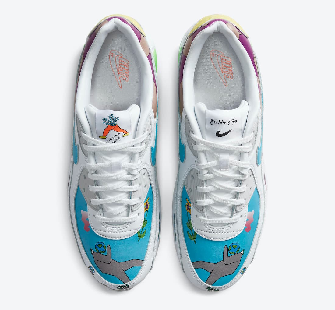 Ruohan Wang x Nike Air Max 90 Flyleather release photo 4