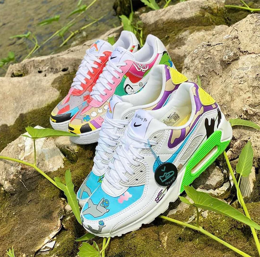 Ruohan Wang x Nike Air Max 90 Flyleather release photo 10