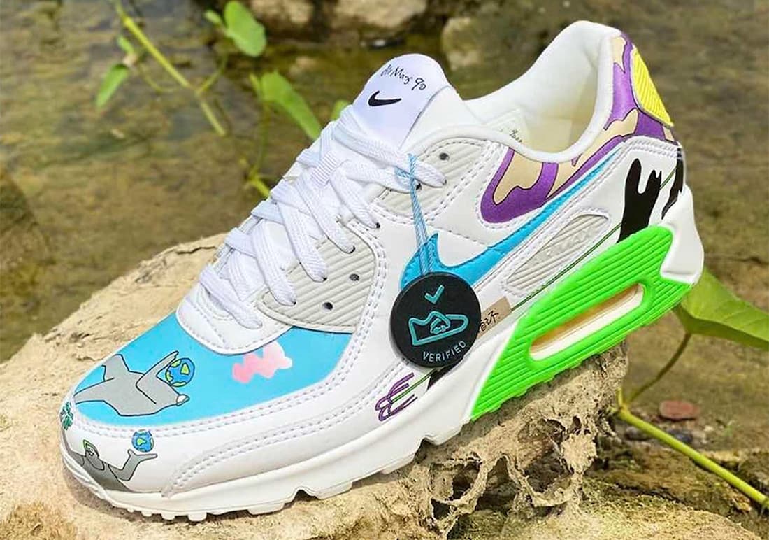 Ruohan Wang x Nike Air Max 90 Flyleather release photo 9
