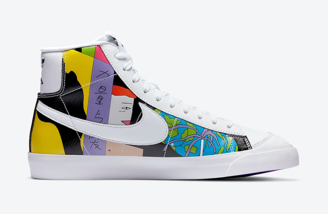 Ruohan Wang x Nike Blazer Mid ’77 Flyleather release photo 3