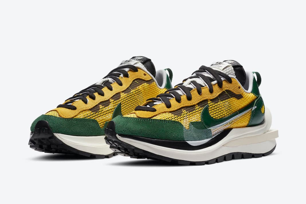 Sacai x Nike VaporWaffle “Tour Yellow” release photo 1