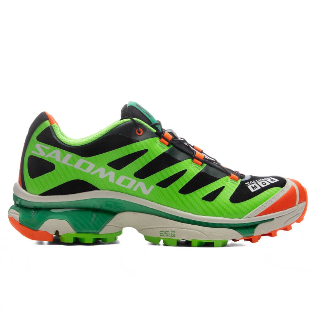 Salomon x Feid XT-4 OG Ferxxocalipsis - Black/Green Gecko/Shocking Orange release photo