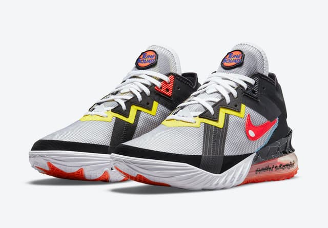 Space Jam x Nike LeBron 18 Low “Sylvester vs Tweety” Nike release photo