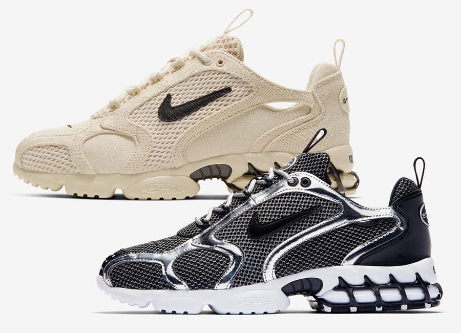 Stussy x Nike Air Zoom Spiridon Caged Nike release photo