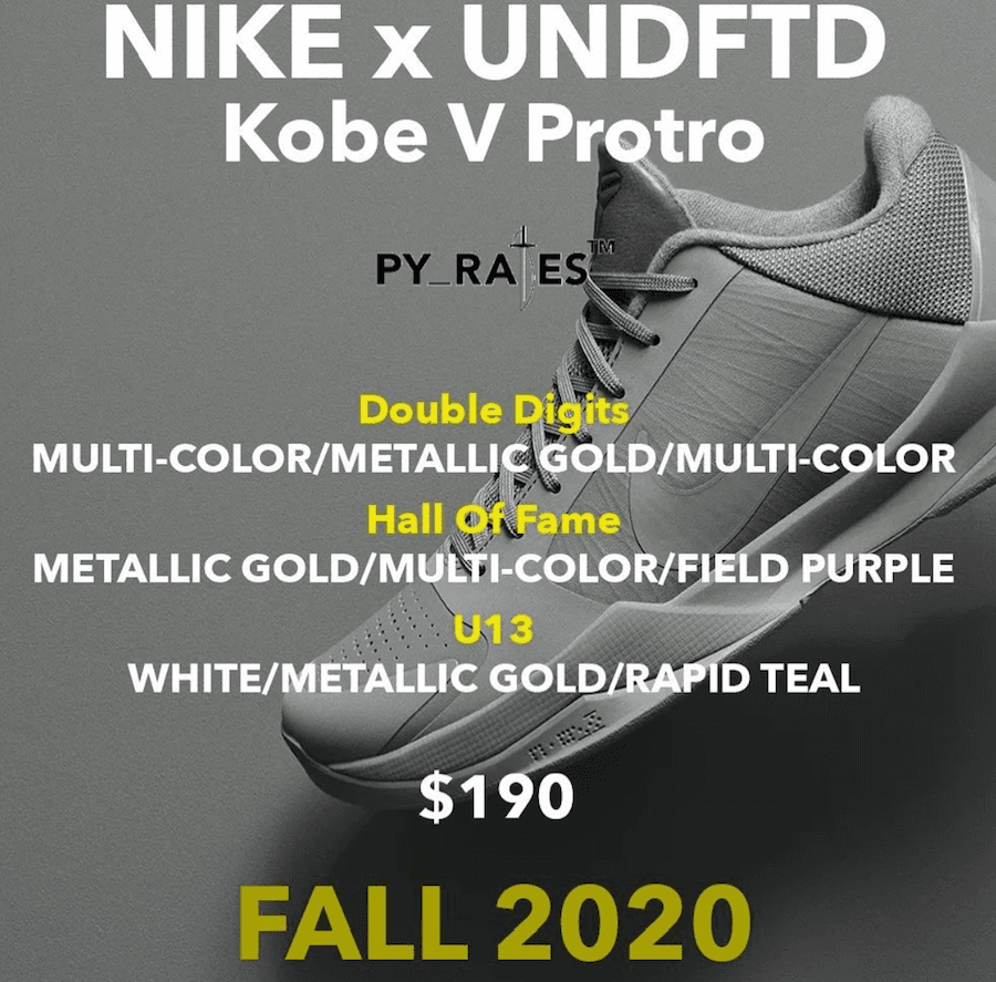 Undefeated x Nike Kobe 5 Protro “Double Digits” release photo 35