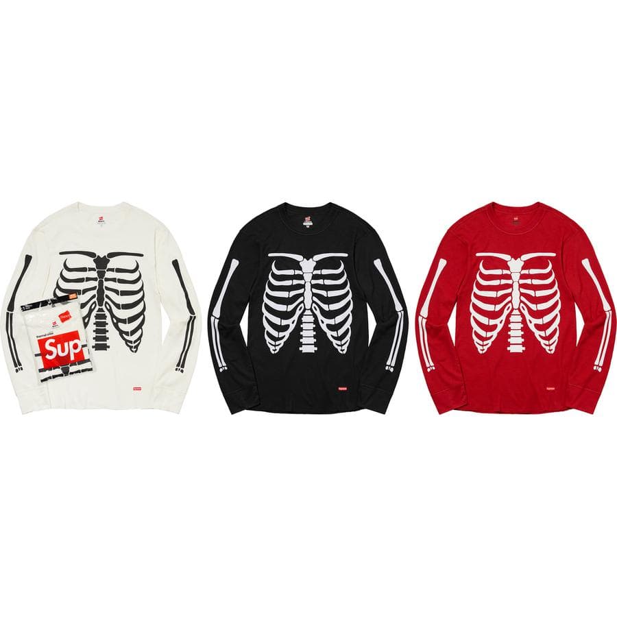 Supreme®/hanes® Bones Thermal Crew (1 Pack) release photo 1