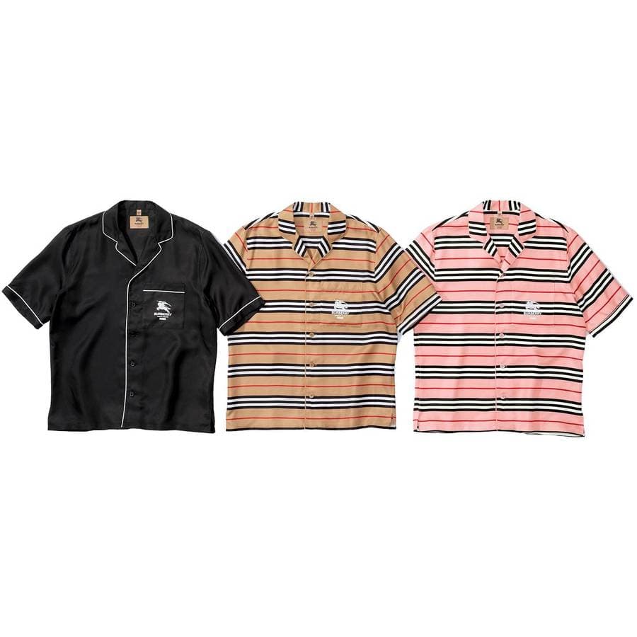 Supreme®/burberry® Silk S/s Pajama Shirt release photo 1
