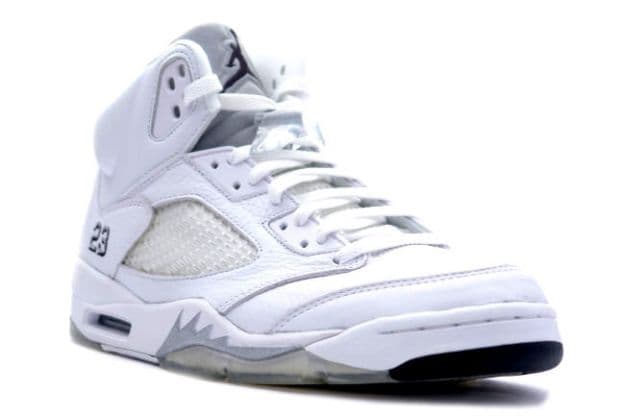 Air Jordan 5 White/Metallic release photo 1