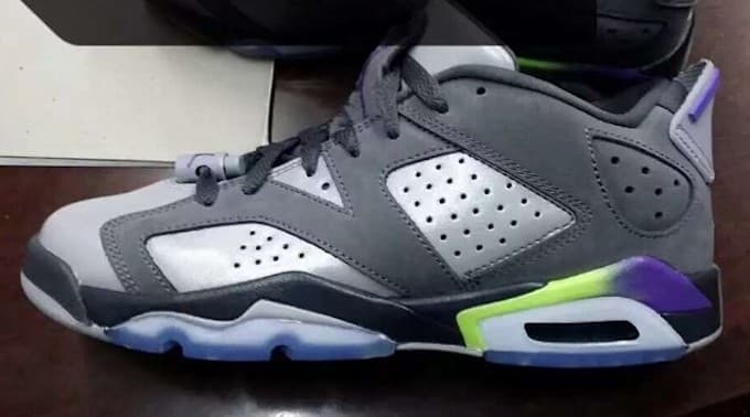 Air Jordan 6 Low GS "Dark Grey" release photo 6