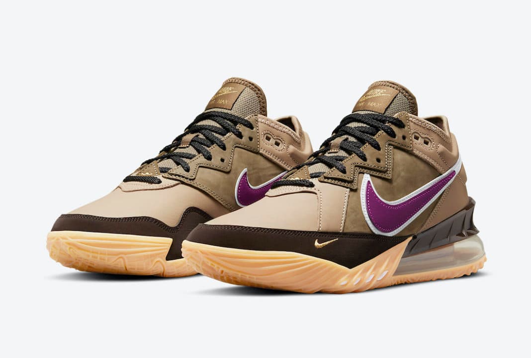 atmos x Nike LeBron 18 Low “Viotech” Nike release photo