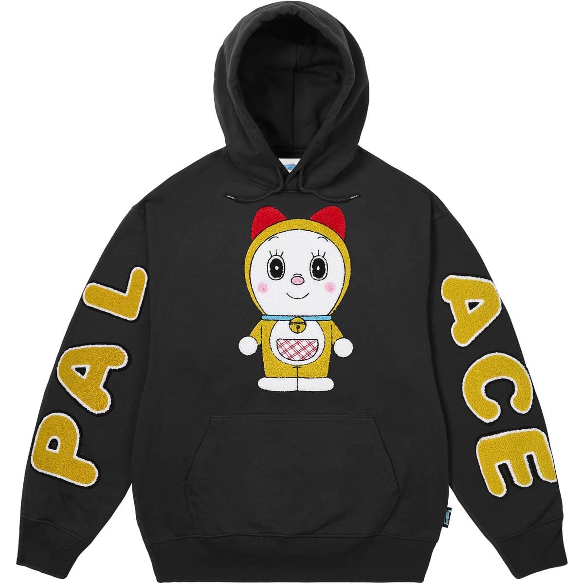 Palace Doraemon Hood Black release photo 1
