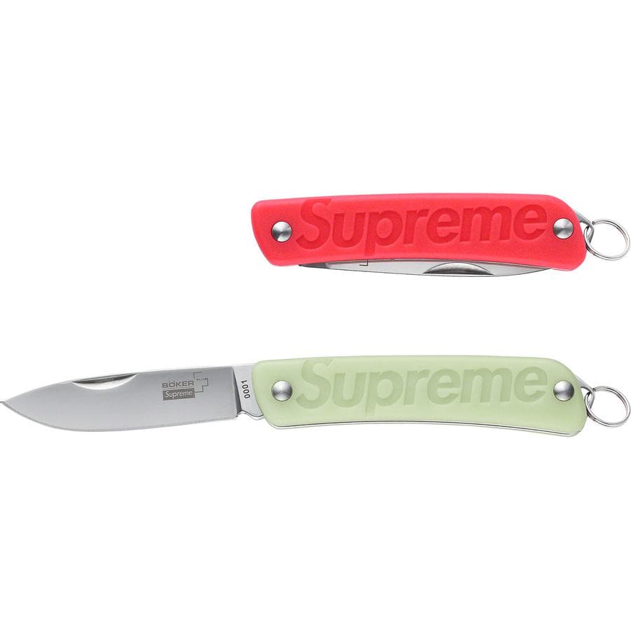 Supreme®/boker Glow-in-the-dark Keychain Knife release photo 1