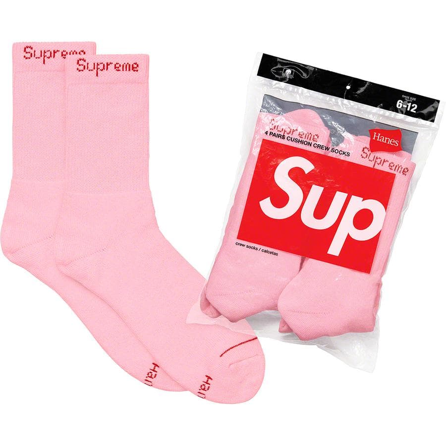 Supreme®/Hanes® Crew Socks (4 Pack) release photo 1