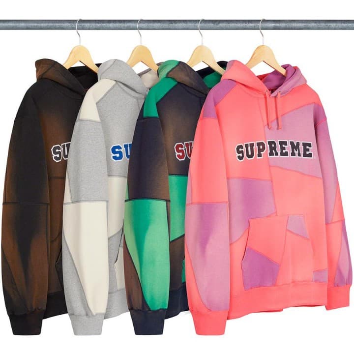 Supreme Patchwork Hooded Sweatshirt release photo 1