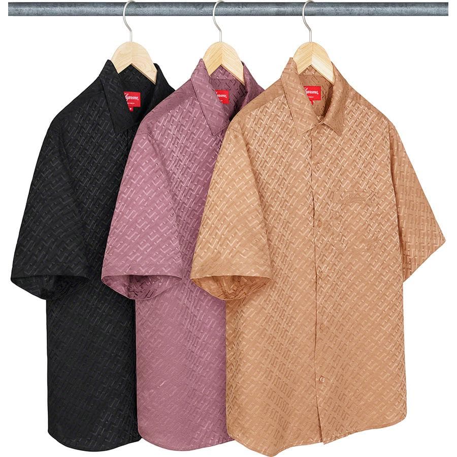 Tonal Monogram Silk S/s Shirt release photo 1