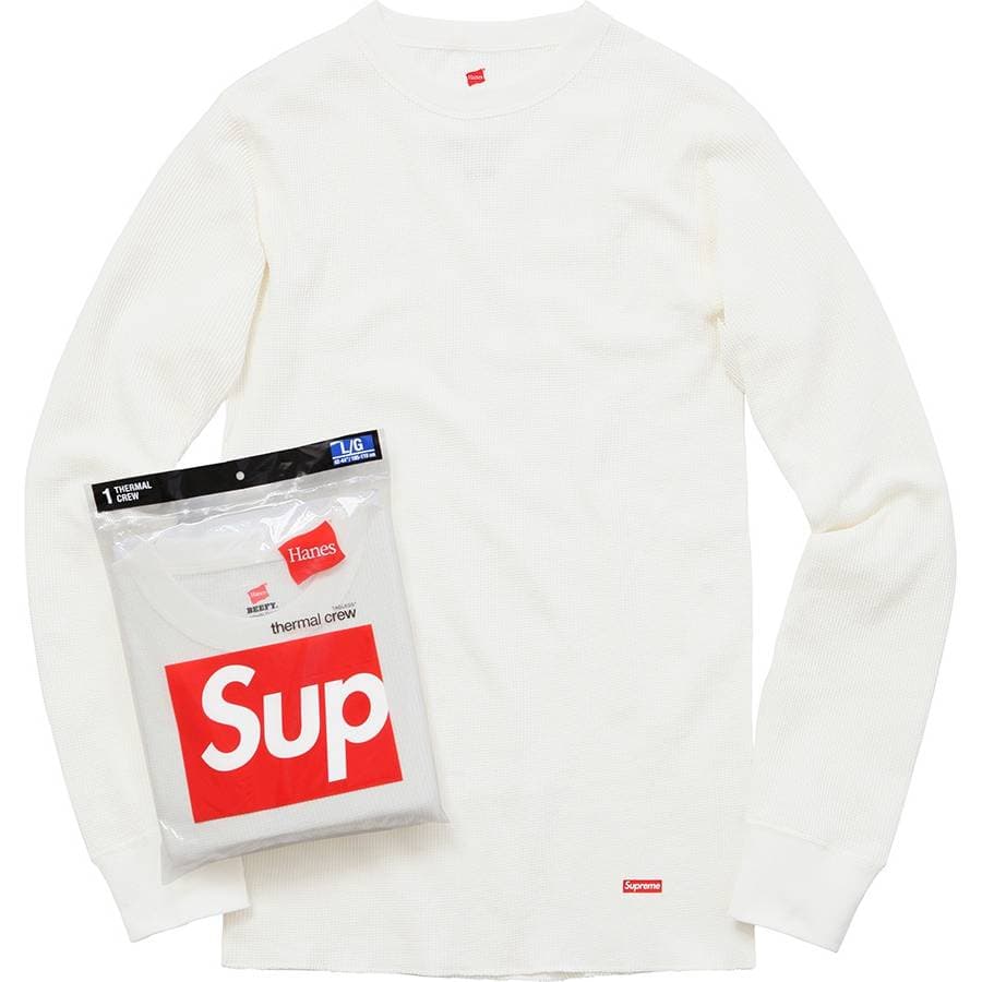 Supreme/hanes® Thermal Crew (1 Pack) release photo 1