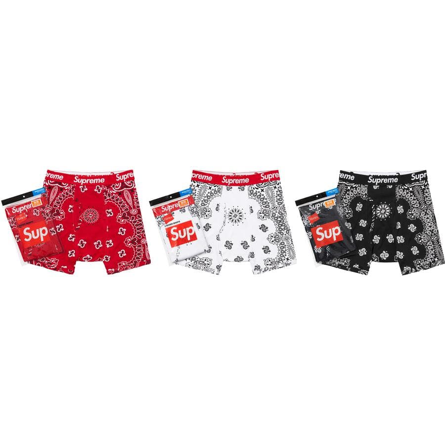 Supreme®/hanes® Bandana Boxer Briefs (2 Pack) release photo 1