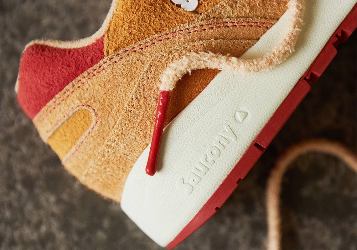 END x Saucony Shadow 6000 "Fried Chicken" release photo