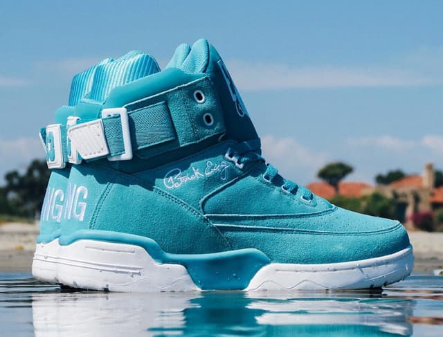 Ewing 33 Hi “Turquoise Suede” release photo