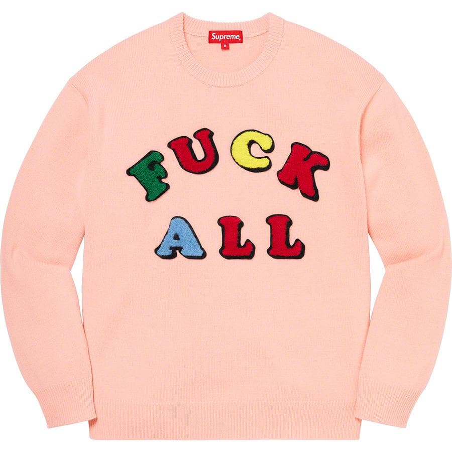 Supreme Jamie Reid Fuck All Sweater release photo 3