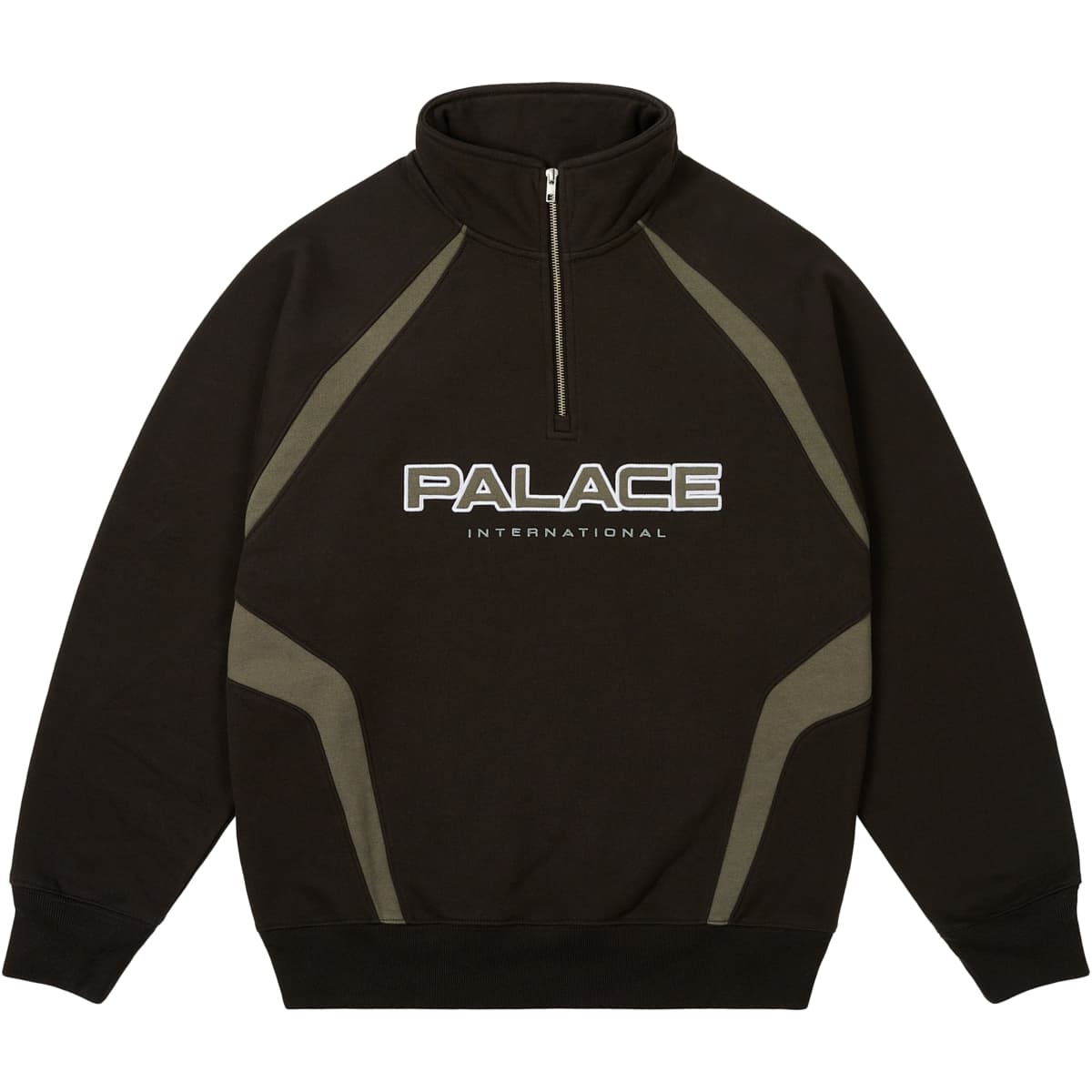 Palace International 1/4 Zip Black release photo 1