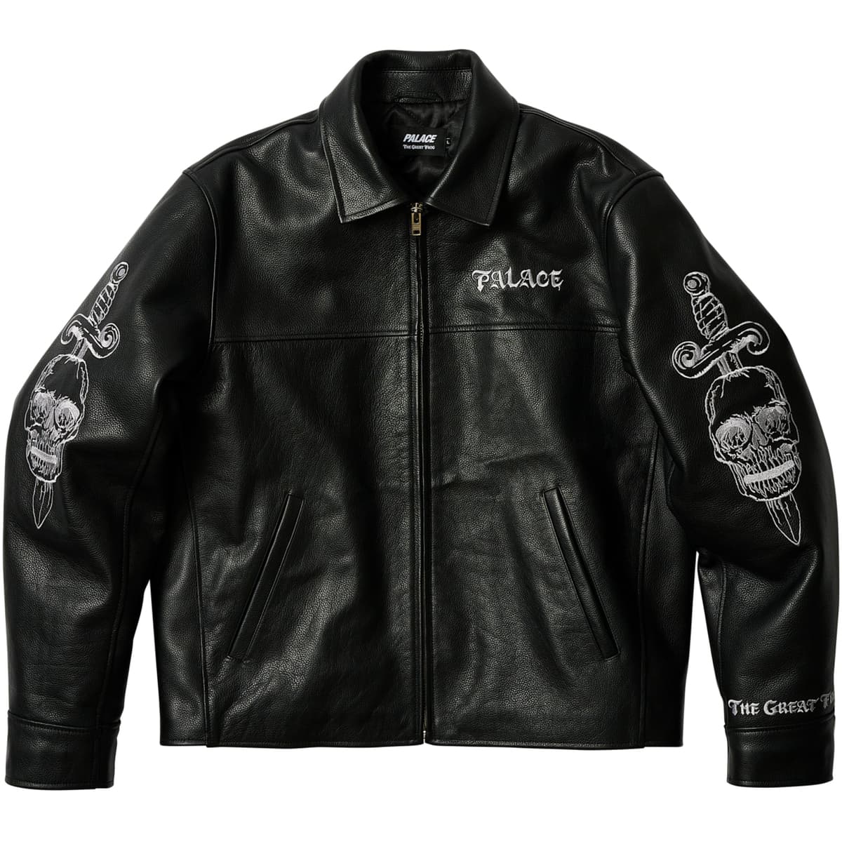 Palace Tgf Leather Jacket Black release photo 1