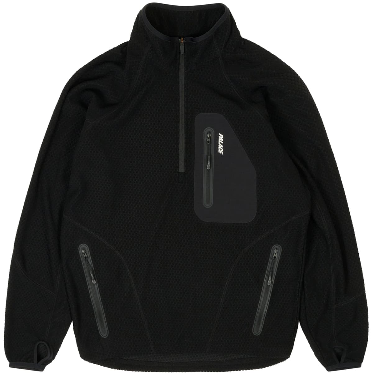 Run It 1/2 Zip Thermal Track Jacket Black release photo 1
