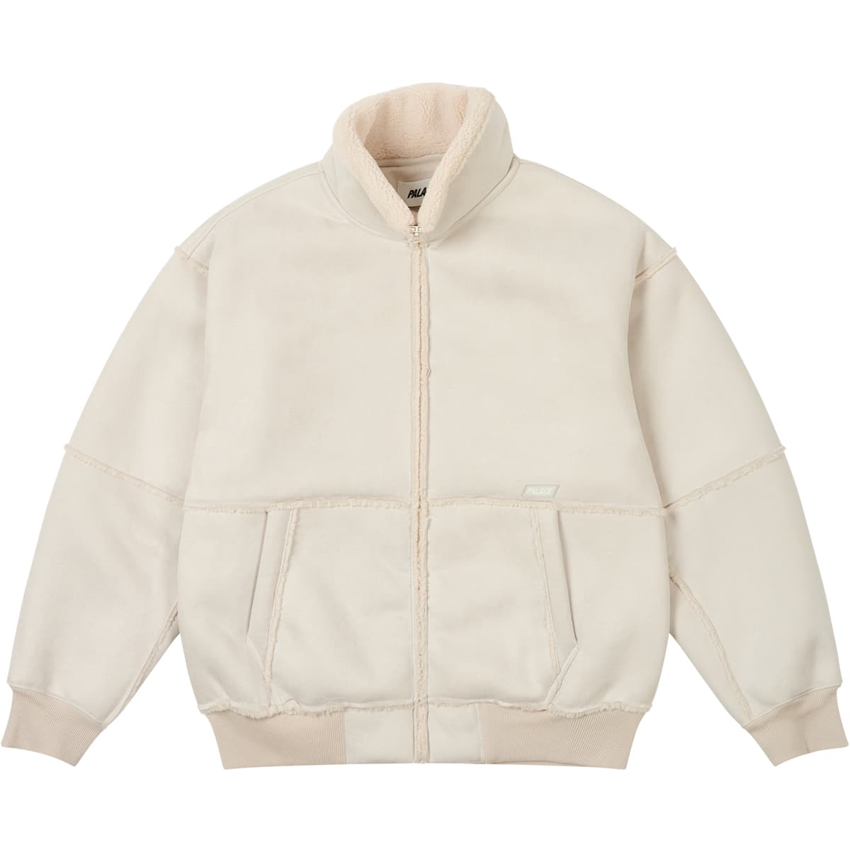 Sherpa Faux Suede Funnel Soft White release photo 1