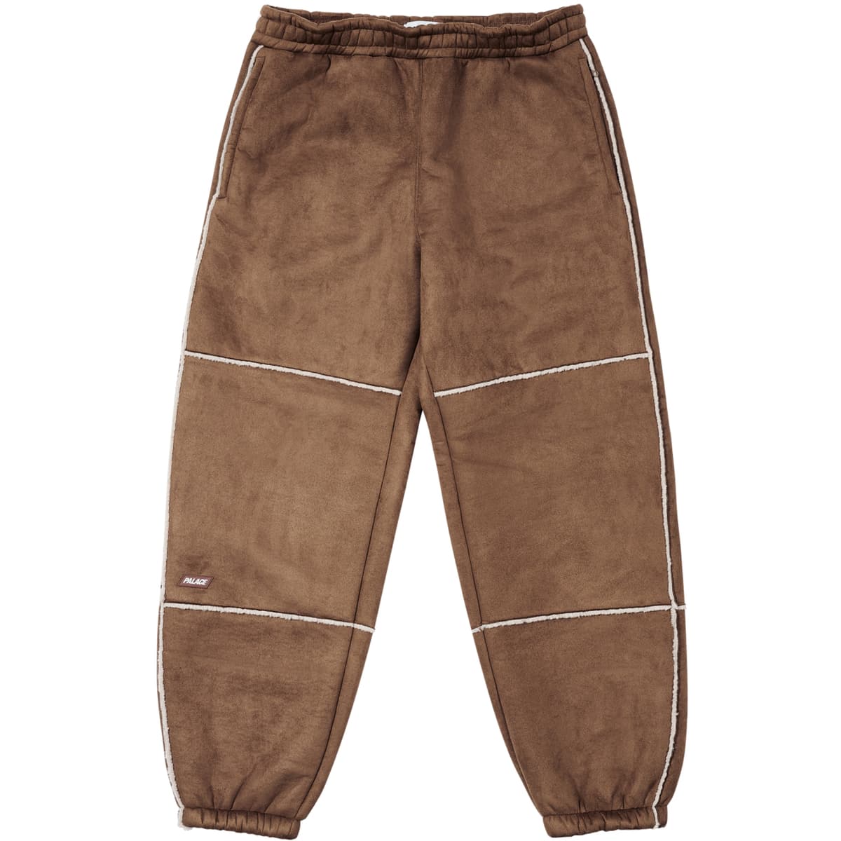 Sherpa Faux Suede Jogger Caked Brown release photo 1