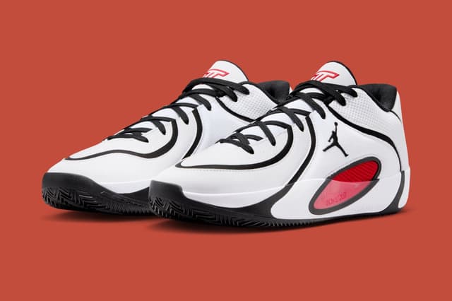 Jordan Tatum 4 "White/University Red" Jordan release photo