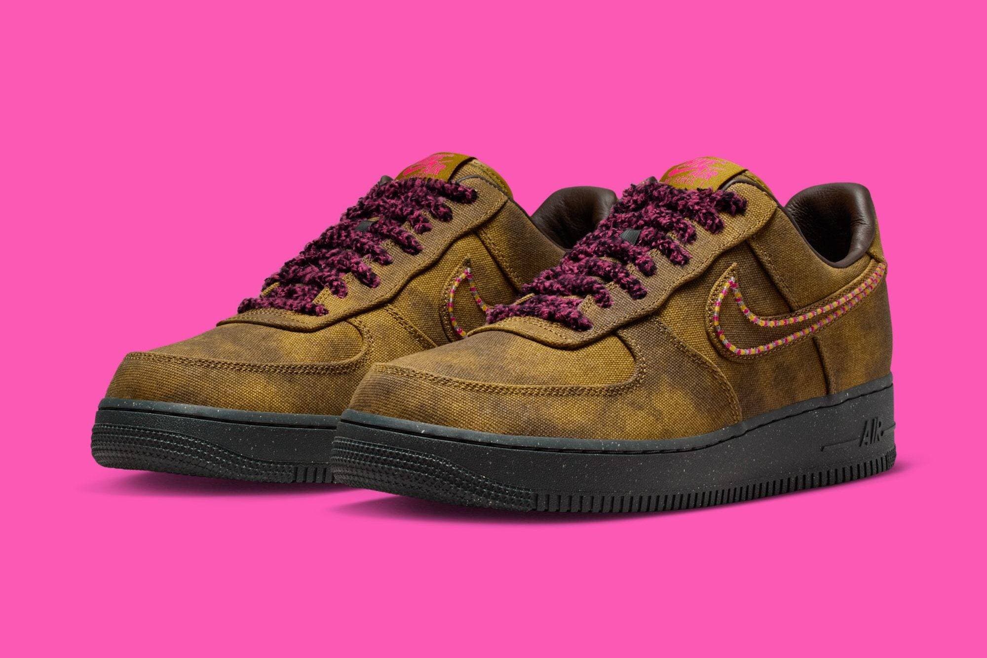Nike Air Force 1 Low "Bouclé Desert Moss" Nike release photo