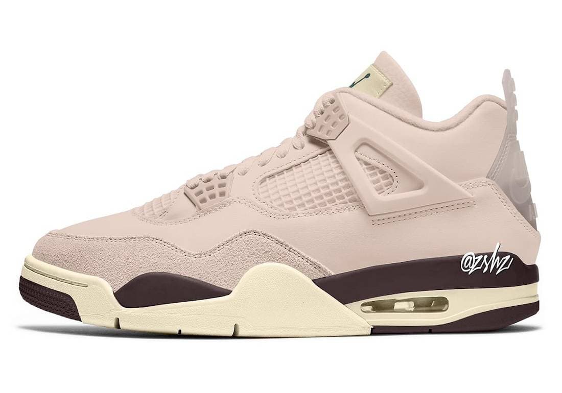A Ma Maniere x Air Jordan 4 WMNS Fossil Stone Jordan release photo