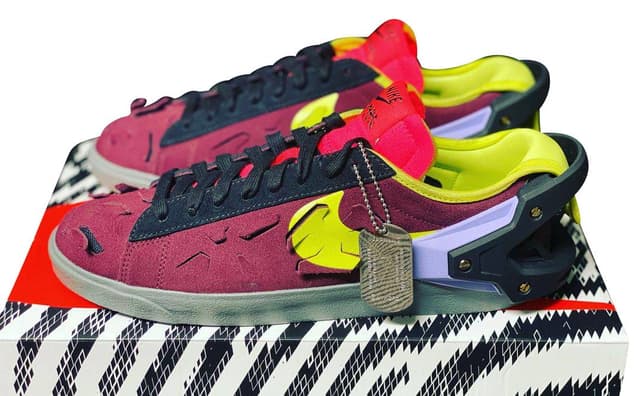 ACRONYM X Nike Blazer Low Night Maroon Nike release photo