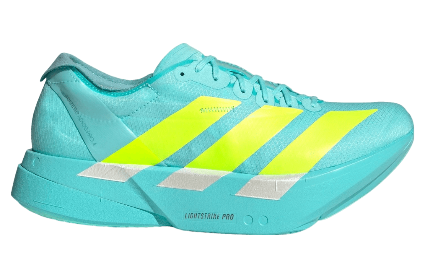Adidas Adizero Adios Pro 4 Flash Aqua / Lucid Lemon release photo 1