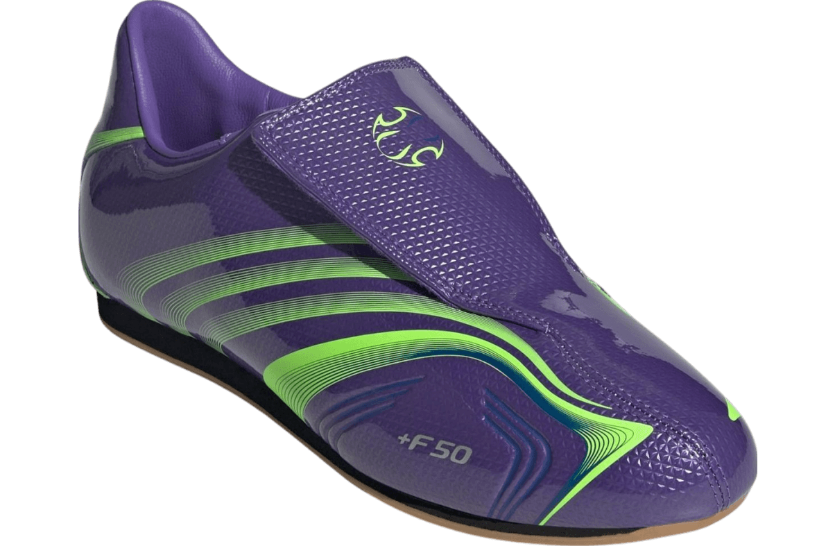 Adidas F50 Taekwondo Purple Rush / Lucid Lemon release photo 2