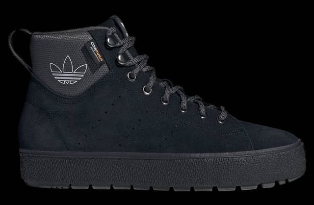 Adidas Originals Stan Smith Mid Winter Core Black / Grey Six adidas release photo