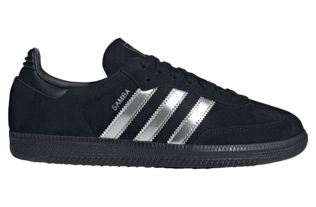 Adidas Samba Core Black / Silver Metallic adidas release photo