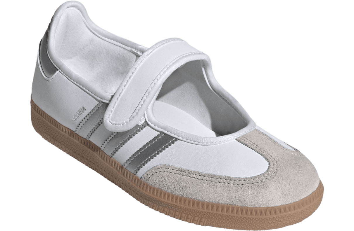 Adidas Samba Jane White / Silver Metallic release photo 2