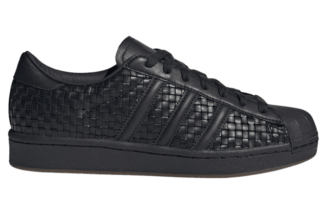 Adidas Superstar Vintage Black Woven Leather adidas release photo