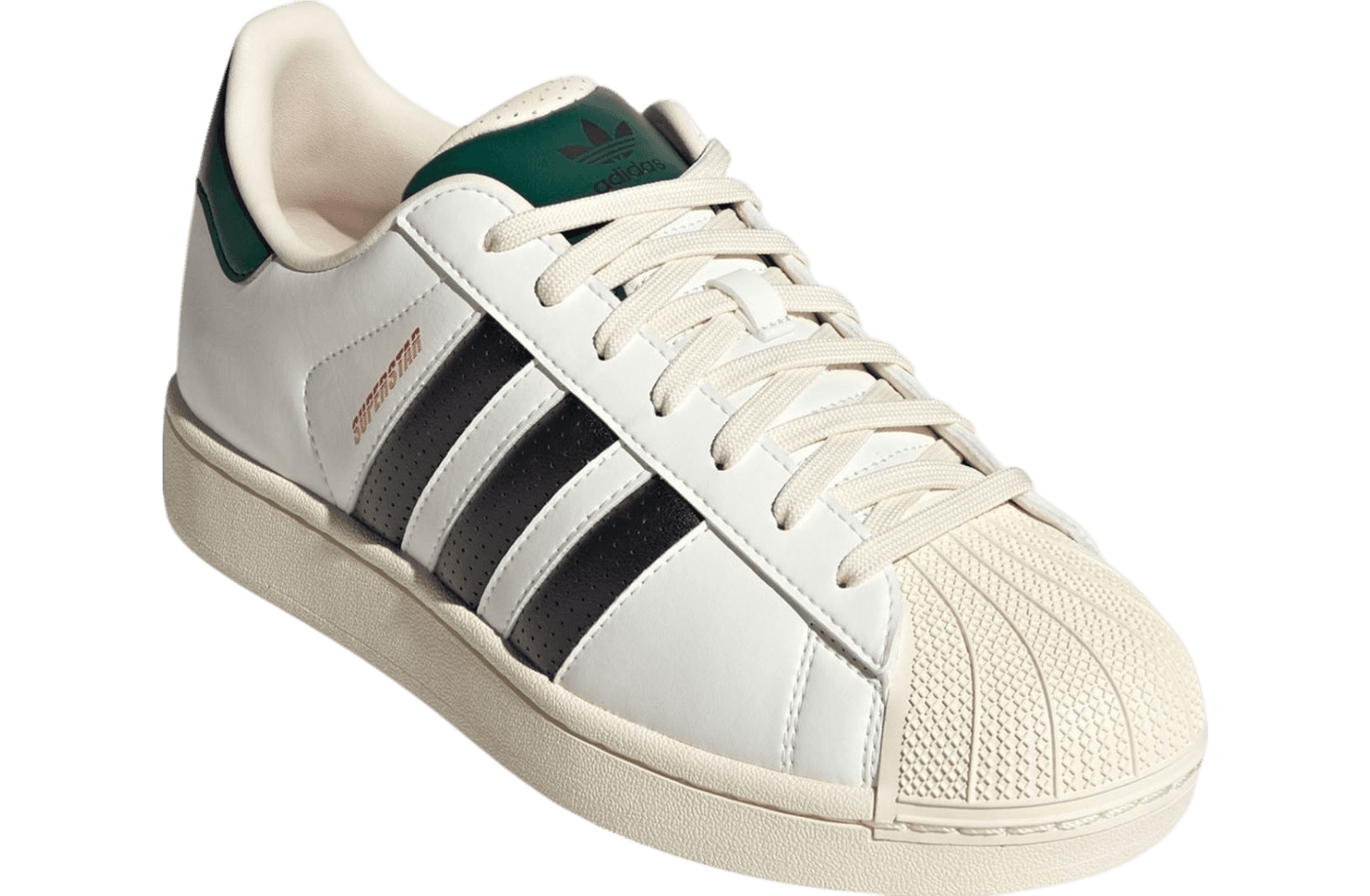 Adidas Superstar White / Black / Green release photo 2