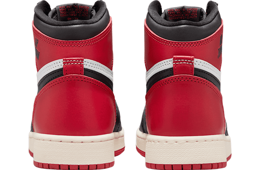 Air Jordan 1 High OG Black Toe GS White / Varsity Red release photo 6