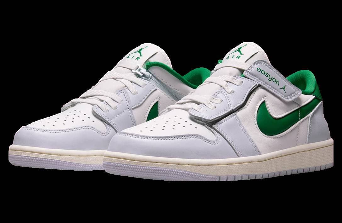 Air Jordan 1 Low EasyOn Grey / Green release photo 2