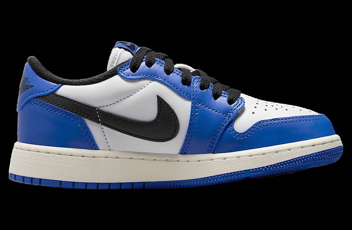 Air Jordan 1 Low Game Royal GS White / Game Royal release photo 3