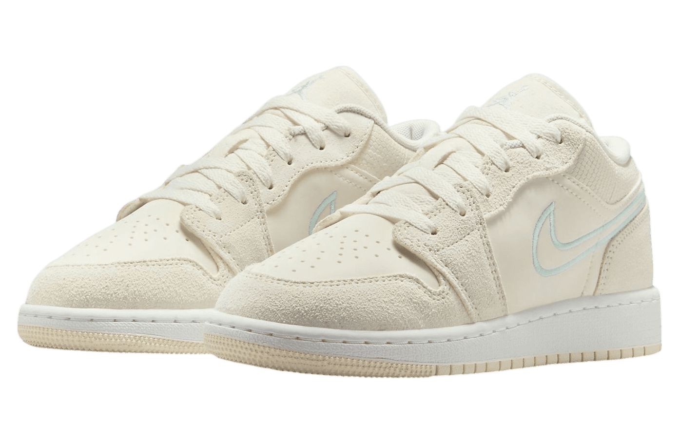 Air Jordan 1 Low GS Coconut Milk / Igloo release photo 2