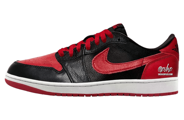 Air Jordan 1 Low OG Banned Black / Varsity Red Jordan release photo