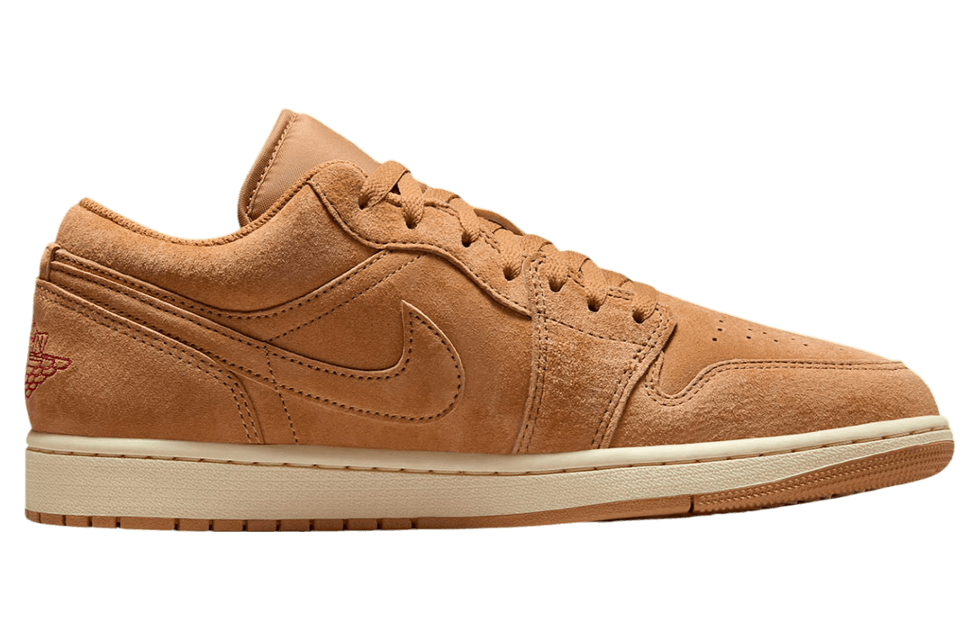 Air Jordan 1 Low WMNS Flax / Varsity Red release photo 2