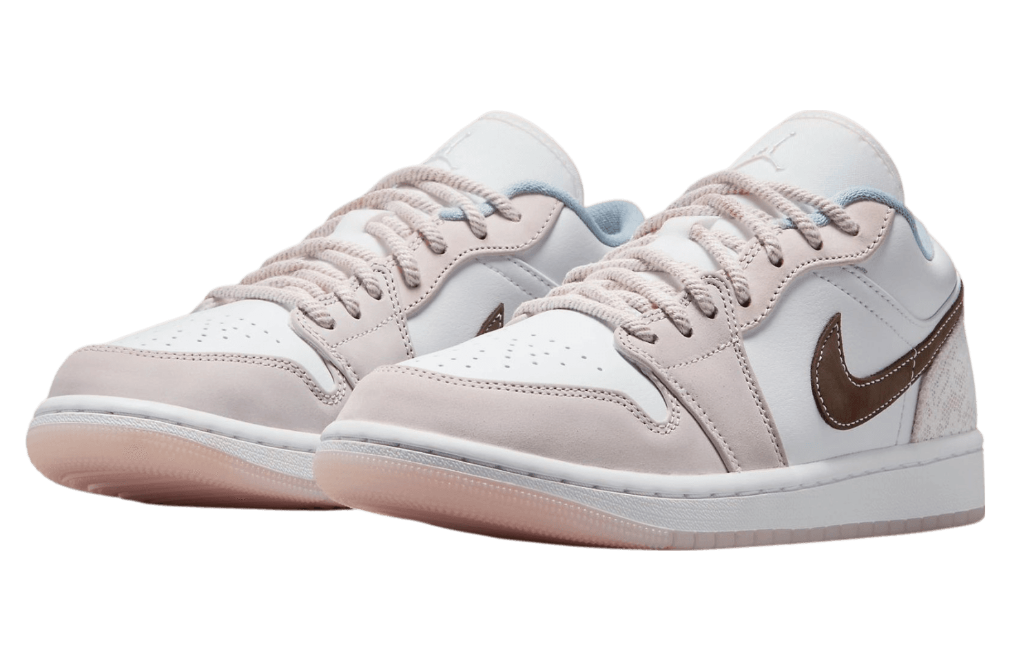 Air Jordan 1 Low WMNS White / Light Soft Pink release photo 2